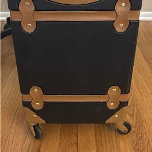 DVF Studio Carry-On Spinner Suitcase – Black & Tan